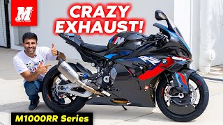 New LOUD Exhaust For Our BMW M1000RR  SC Project Slip On Install [upl. by Biernat793]