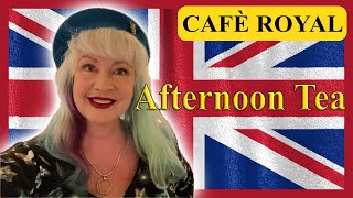 LUXURY LONDON AFTERNOON TEA AT CAFE ROYAL [upl. by Islean]