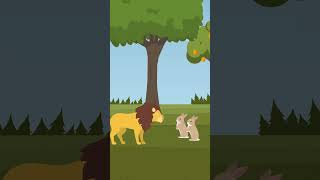 Lion And Rabbit  The Jungle Story  Cartoon  cartoonstories [upl. by Peirsen]