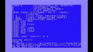 6502 Interactive Assembler Part Two  Creating a sample C64 6502 program [upl. by Camila]