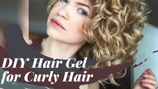 Best Cheap Curly Girl Hair Gel  DIY Flaxseed Gel [upl. by Azirb]