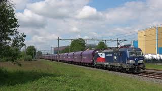 CD Cargo 383 001 komt met Railrelaese Shimmns langs Barneveld Aansluiting [upl. by Kcire]