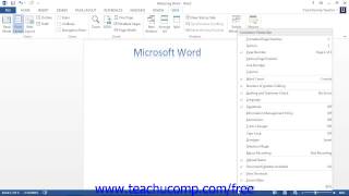 Word 2013 Tutorial The Status Bar Microsoft Training Lesson 114 [upl. by Attenyt]