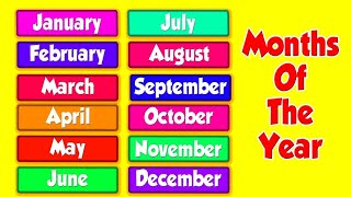 Months of the Year Song  Song for Kids  The Singing Walrus [upl. by Fenny]