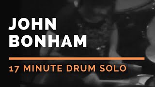 John Bonham Drum Solo  Epic 17 minute drum solo by Led Zeppelin drummer John Bonham [upl. by Atalanti]