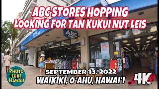 ABC Stores Hopping Looking for Tan Kukui Nut Leis September 13 2022 Oahu Hawaii [upl. by Neih]