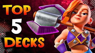 TOP 5 Decks in Clash Royale After Balance Changes [upl. by Leakcim758]