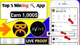 INSTANT Withdrawal Airdrop Earn 1000  2024 Top 5 Crypto Mining ⛏️ App  Real Crypto Mining App [upl. by Melquist873]