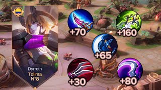 LA MEJOR COMBINACON DE ITEMS PARA DYRROTH 2024😎 BUILD LATE GAME mobilelegends suscribete mlbb [upl. by Luo]