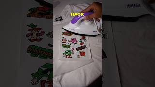 Print on Tshirt with Iron Hack diy lifehack [upl. by Birkett]