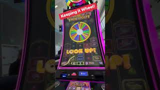 Hitting the Wheel Time bonus on wheel of fortune at Las Vegas airport Keeping it wheel [upl. by Cullan2]