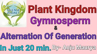 Plant Kingdom Gymnosperm Alternation of Generation By Anju Maurya [upl. by Anolahs]