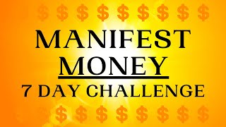 7 Day Challenge  Manifest Money Meditation [upl. by Aihsot]