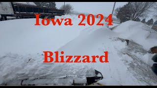 Blizzard 2024 Snow Removal IBC Totes As A Snow Fence [upl. by Vevay]