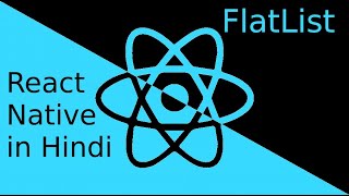 ReactNative Hindi tutorial  FlatList [upl. by Arimat]