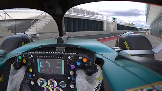 F1 2024 Aston Martin AMR24 HelmetCam Shakedown  Assetto Corsa [upl. by Ehsrop]