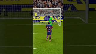 Messi missed penalty doctor football efootball fcbarcelona barcelona messi penalty pes [upl. by Nednarb]