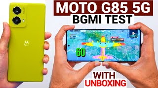 MOTO G85 5G BGMI TEST  WITH UNBOXING 🔥 [upl. by Edythe963]