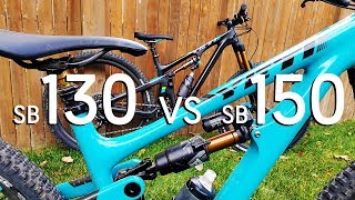 Yeti Cycles SB130 vs SB150  Everything you need to know [upl. by Hewitt]