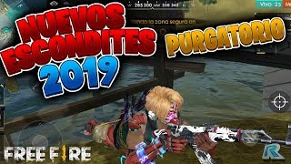 FREE FIRE  3 NUEVOS Escondites 2019  PURGATORIO [upl. by Cerveny]