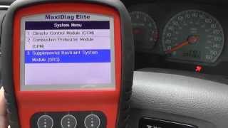 Volvo Airbag SRS SIPS Dash Warning Light Diagnose amp Reset Autel MD702 [upl. by Sparky]