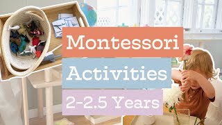 Montessori at Home Activities for 225 Year Olds 2430 Months [upl. by Dis134]