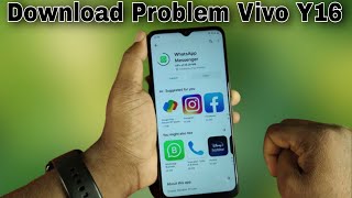 vivo y16 play store app download problem  play store download problem in vivo y16 pending problem [upl. by Erminna]