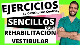 ➡️ 3 Ejercicios de REHABILITACIÓN VESTIBULAR fáciles y sencillos ✅ para hacer en casa [upl. by Siro]