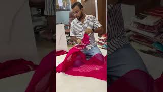 🔥Chiffon Saree With Jaipuri Traditional Work saree ytshorts shorts [upl. by Lianne879]