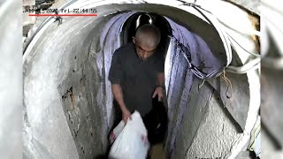 Vídeo mostra Sinwar em túnel de Gaza pouco antes do ataque de 7 de outubro  AFP [upl. by Yvonne]