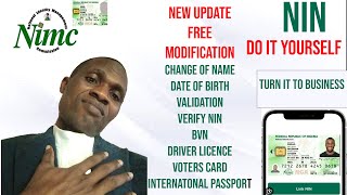 Verify Your NIN modify name validation Address phone birth date easier than expected [upl. by Tamah]