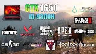 GTX 1650 Laptop  i59300H  Test in 17 Games in 2022 [upl. by Noevad]