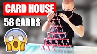 Learning how to build a CARD HOUSE  Card stacking TUTORIAL and challenge [upl. by Burnaby73]