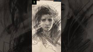 Portraitpainting shortvideo trendingshorts shortviral shortvlog trending art portrait artist [upl. by Ailegave637]