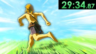 Attempting to Beat Breath of the Wild in Under 30 Minutes [upl. by Eirolam]