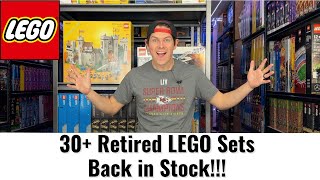 30 Retired LEGO sets BACK IN STOCK [upl. by Affer]