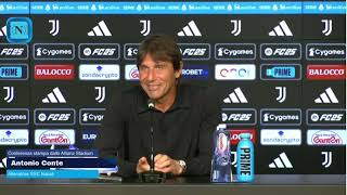 CONFERENZA STAMPA CONTE post JUVENAPOLI 00  LE PAROLE DI CONTE [upl. by Orfurd279]