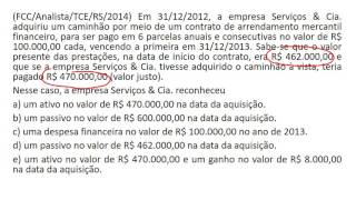 Questão 4266  Projeto 66 Dias Arrendamento Mercantil [upl. by Ynahpets47]