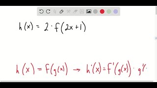 A function hx is defined in terms of a differentiable fx  Find an expression for hx… [upl. by Yecnay]