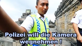 Polizei will die kamera wegnehmenBorobudurVlog51 [upl. by Ileray]