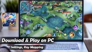 How to Download amp Play Mobile Legends on PC  Laptop setting key mapping⚙  5 Minute Download⚡ [upl. by Kelci551]