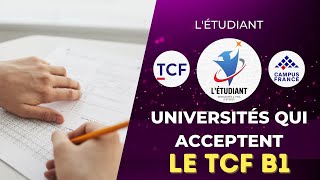 les universités qui acceptent le niveau TCF B1 [upl. by Moore49]