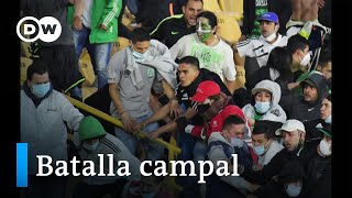 Colombia pelea de hinchas en la vuelta a los estadios [upl. by Gautier607]