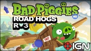 Bad Piggies Road Hogs Level R3 3Star Walkthrough [upl. by Anrym]