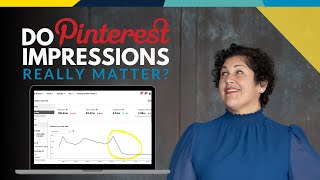 Do Impressions Matter on Pinterest What it means What to do when Impressions DROP all of a sudden [upl. by Olbap45]