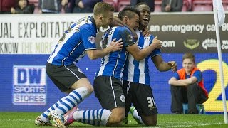 ROGER ESPINOZAS SUPERB STRIKE  WIGAN ATHLETIC v FULHAM [upl. by Aisile]