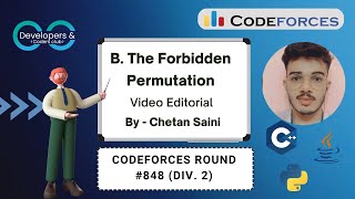 B The Forbidden Permutation  Codeforces Round 848 Div 2  Codeforces  DCC NITA [upl. by Sirroned126]