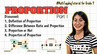 Describes a Proportion  Properties of Proportion  Grade 9  3rd Quarter [upl. by Leitman501]