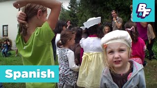 Spanish for kids  singing and learning with BASHO amp FRIENDS [upl. by Canica]