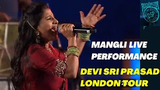 Mangli Live Performance in London  Dsp Concert Telugu  Oorantha Vennala Song  Ovo Arena 2024  4K [upl. by Amak632]